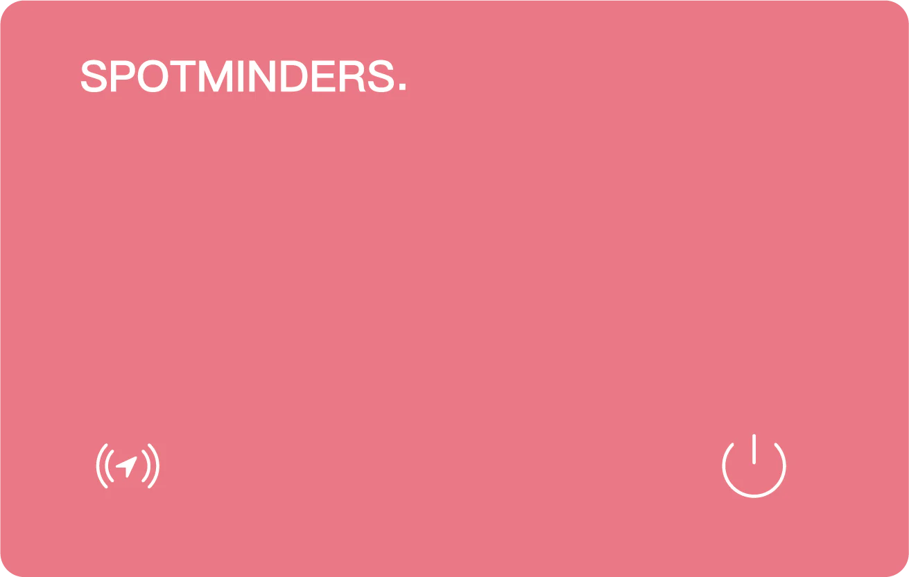 SPOTMINDERS. Tracking Card
